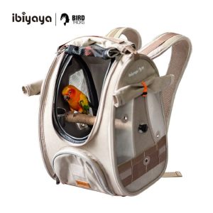 TrackPack Soft Sided Bird Carrier Backpack with Perch - ibiyaya x BirdTricks Patented Bag